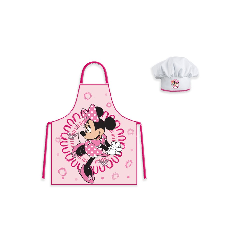 Disney Minnie  Butterfly children's apron 2-piece set