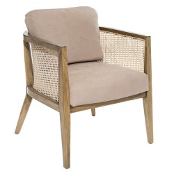 Fauteuil Koza cannage taupe