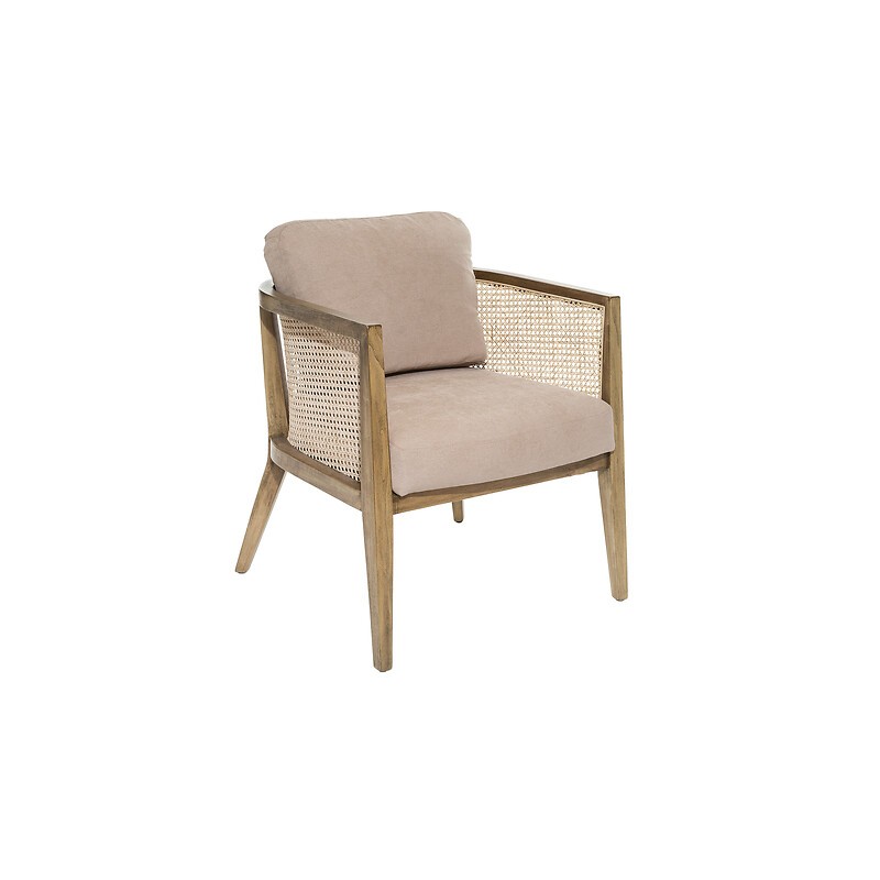 Fauteuil Koza cannage taupe Fauteuil Koza cannage taupe