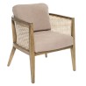 Fauteuil Koza cannage taupe