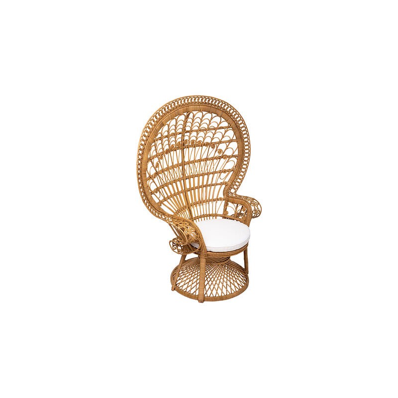 Fauteuil Takta rotin blanc Fauteuil Takta rotin blanc