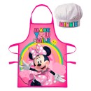Disney Minnie  Smile children's apron 2-piece set