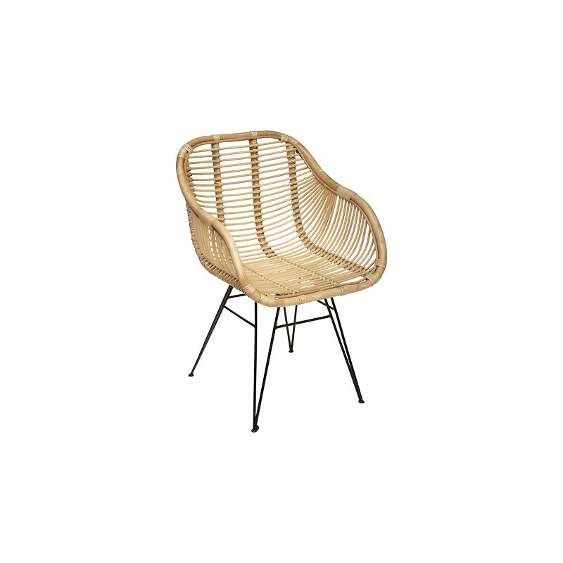 Fauteuil Koeta rotin naturel Fauteuil Koeta rotin naturel