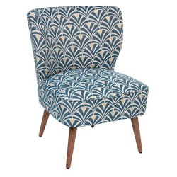 Fauteuil Chiara chenille blanc