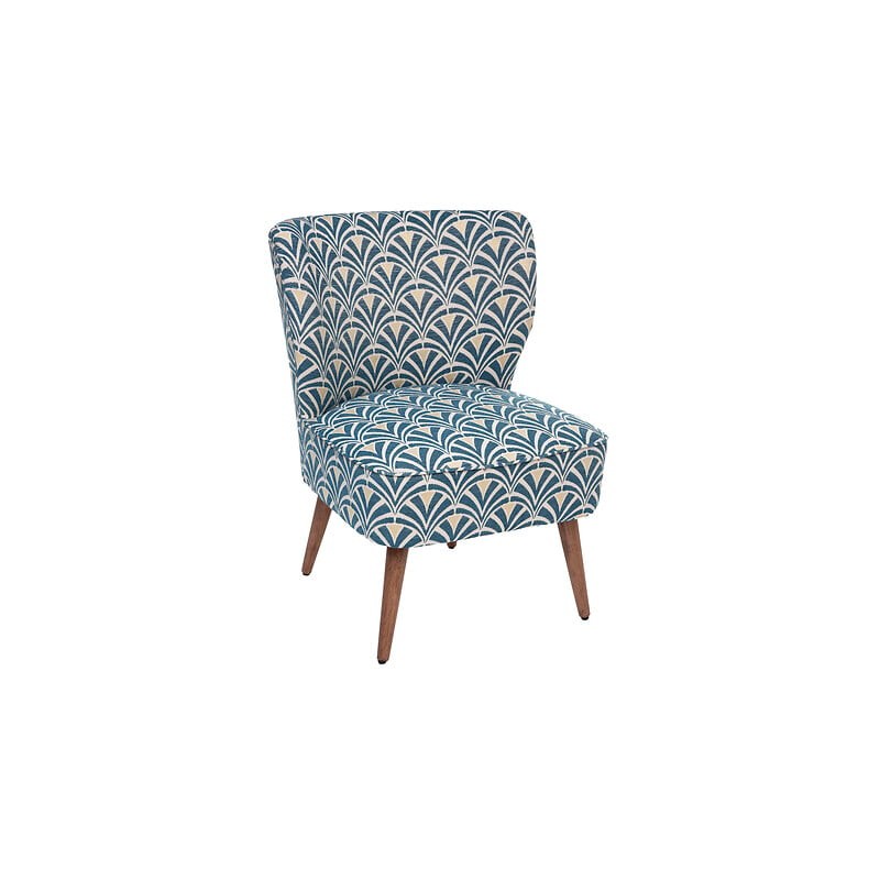 Fauteuil Chiara chenille blanc Fauteuil Chiara chenille blanc
