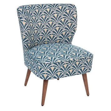 Fauteuil Chiara chenille blanc