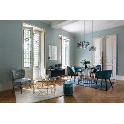 Fauteuil Chiara chenille blanc