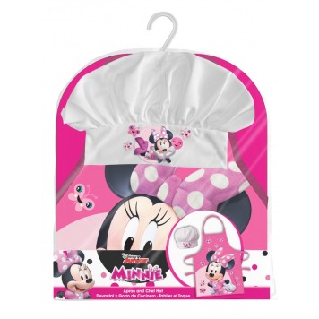 Disney Minnie  Sparkling Eyes kids apron 2-piece set