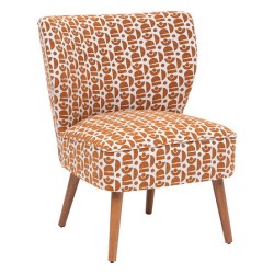 Fauteuil Chiara chenille ambre