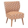 Fauteuil Chiara chenille ambre