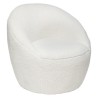 Fauteuil Romi bouclette blanc