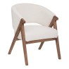 Fauteuil Amza bouclette blanc