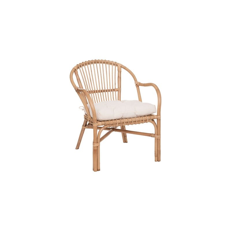 Fauteuil Neta rotin blanc Fauteuil Neta rotin blanc