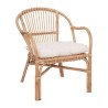 Fauteuil Neta rotin blanc