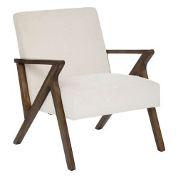 Fauteuil Orac chenille ivoire