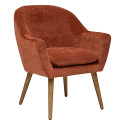 Fauteuil Sinel chenille ambre