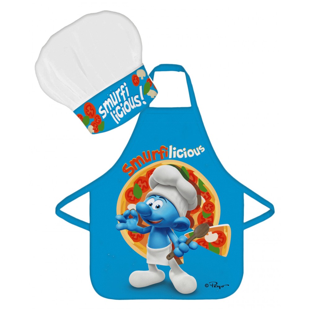 Smurfs Smurfilicious kids apron 2-piece set