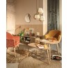 Fauteuil Sinel chenille ocre