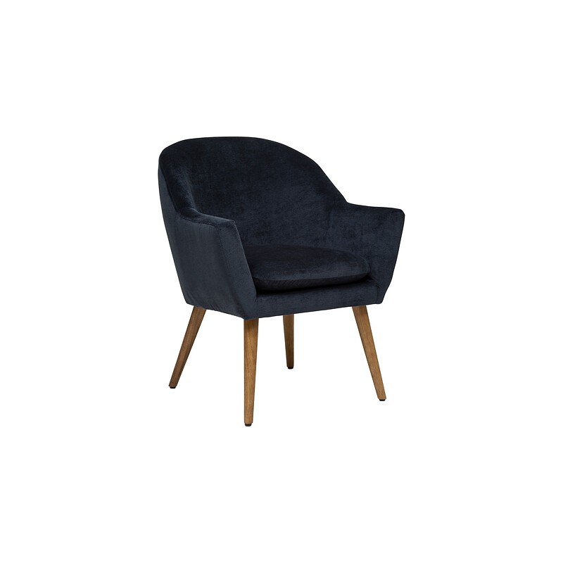 Fauteuil Sinel chenille bleu Fauteuil Sinel chenille bleu