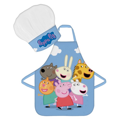 Peppa Pig Cloud Kids Apron 2-piece Set