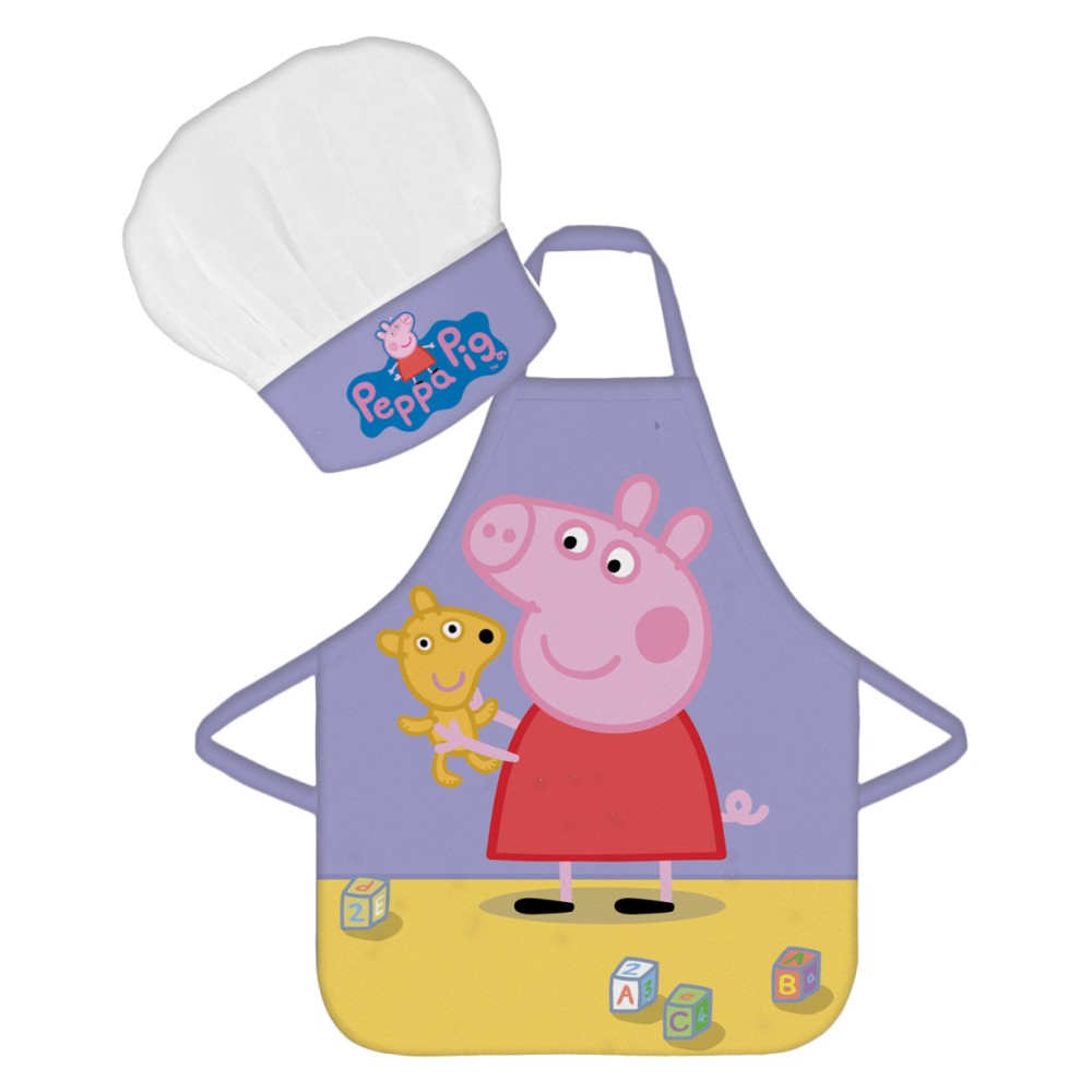 Peppa Pig Teddy kids apron 2-piece set
