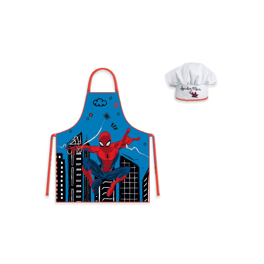 Spiderman City Children's apron 2-piece set