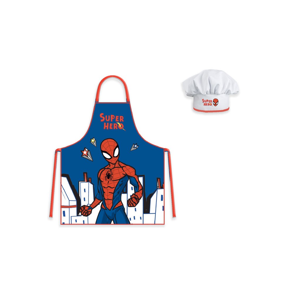 Spiderman Stars Children's Apron 2-Piece Set