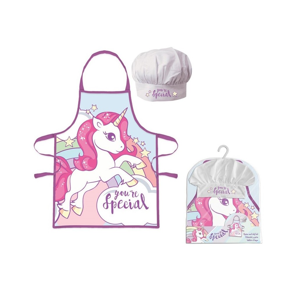 Unicorn Special  kids apron 2-piece set