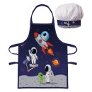 Astronaut Alien  children's apron 2-piece set