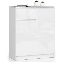 KOMODA K80 2D 1SZ CLP PK BIAŁY POŁYSK