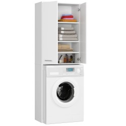 Meuble machine a laver 2 portes  4 étagères 180X64X30 cm