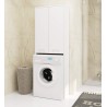 Meuble machine a laver 2 portes  4 étagères 180X64X30 cm