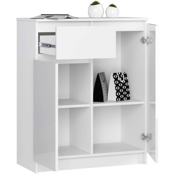 KOMODA K80 2D 1SZ CLP PK BIAŁY POŁYSK