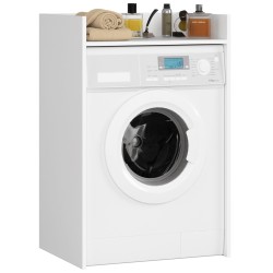 Meuble machine a laver 64x50x98 Cm 1 Étagère Blanc