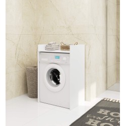 Meuble machine a laver 64x50x98 Cm 1 Étagère Blanc