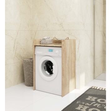 Meuble machine a laver 64x50x98 Cm 1 Étagère Bois sonoma