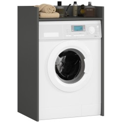 Meuble machine a laver 64x50x98 Cm 1 Étagère Gris anthracite