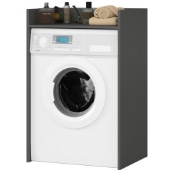 Meuble machine a laver 64x50x98 Cm 1 Étagère Gris anthracite