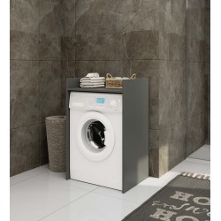 Meuble machine a laver 64x50x98 Cm 1 Étagère Gris anthracite