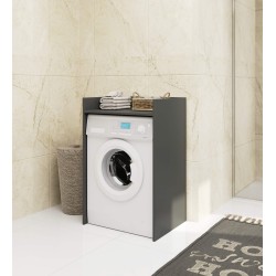 Meuble machine a laver 64x50x98 Cm 1 Étagère Gris anthracite