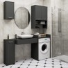 Meuble machine a laver 64x50x98 Cm 1 Étagère Gris anthracite