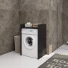 Meuble machine a laver  64x50x98 Cm  1 Étagère  Noir