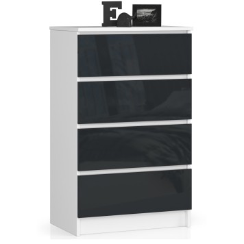 KOMODA K60 4SZ CLP GRAFIT POŁYSK