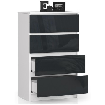KOMODA K60 4SZ CLP GRAFIT POŁYSK