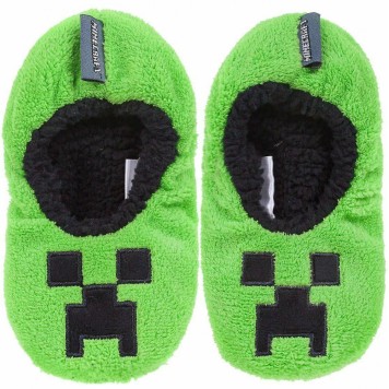 Minecraft Creeper children's winter slippers 35/36