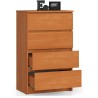 Commode LOLA 4 Tiroirs 60x99x40 cm Marron