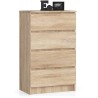 Commode LOLA 4 Tiroirs 60x99x40 cm Bois