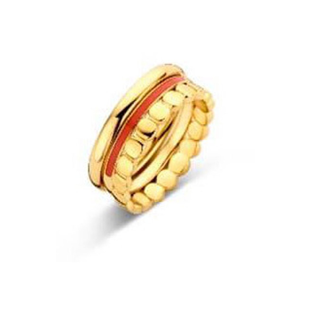 Victoria Gold Coloured 3-Piece Ring Set