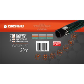 WĄŻ OGRODOWY GARDEN 1/2" 20M