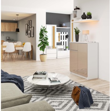 KOMODA K80 2D 1SZ CLP PK CAPPUCCINO POŁYSK